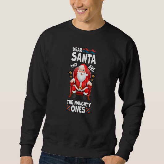 Beste kerstman, ze zijn de Naughty. Trui (Voorkant)
