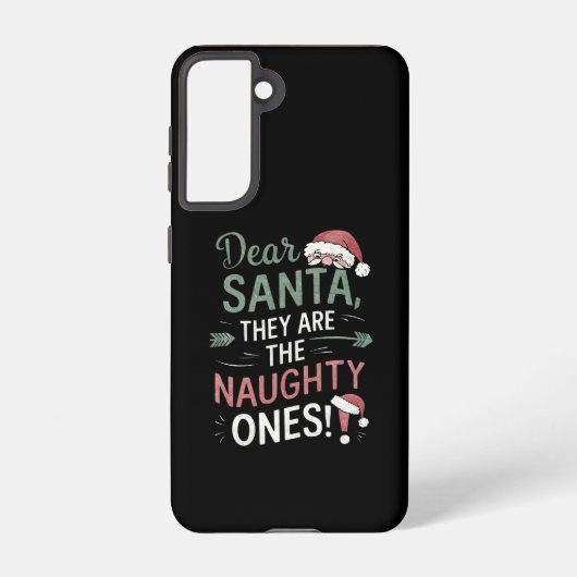 Beste kerstman, ze zijn de Naughty's kerst Samsung Galaxy Hoesje (Achterkant)