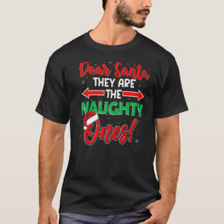 Beste kerstman, ze zijn de Naughty's kerst T-shirt