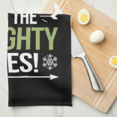 Beste kerstman, ze zijn de Naughty's kerst Theedoek (Quarter Fold)