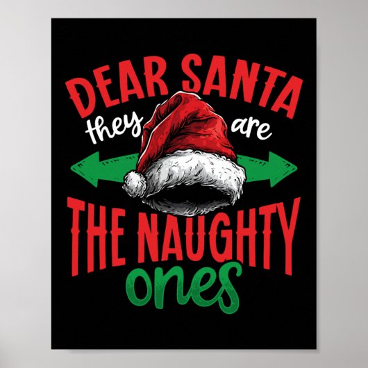 Beste kerstman, ze zijn de Naughty's Ugly Christma Poster (Voorkant)