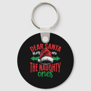 Beste kerstman, ze zijn de Naughty's Ugly Christma Sleutelhanger