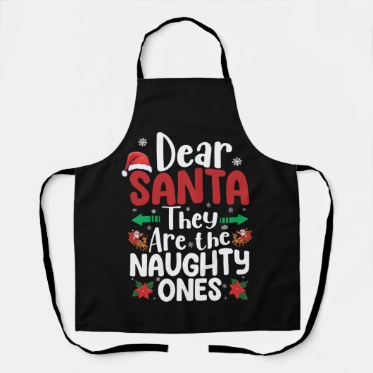 Beste Kerstman Ze zijn ondeugende Kerst Matching Schort (Voorkant)