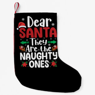 Beste Kerstman Ze zijn stoute Kerstmis Matchin Kleine Kerstsok