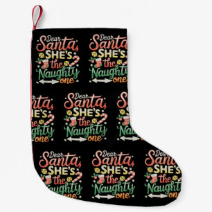 Beste Kerstman Zij Is De Stoute Eén Funny Xmas Kleine Kerstsok