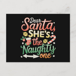 Beste Kerstman Zij Is De Stoute Funny Xmas Feestdagenkaart
