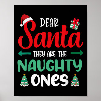 Beste Kerstman Zij Ondeugende Presenteren Decorati Poster