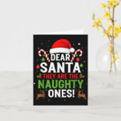 Beste Kerstman Zij Zijn De Stoute Eén Funny Christ Kaart (Gele Bloem)