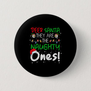 Beste Kerstman Zij Zijn De Stoute Eén Funny Christ Ronde Button 5,7 Cm
