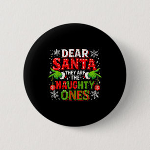 Beste Kerstman Zij Zijn De Stoute Eén Kerst Ronde Button 5,7 Cm
