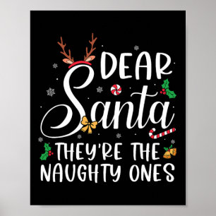 Beste Kerstman Zij Zijn De Stoute Eentjes Kerstmis Poster