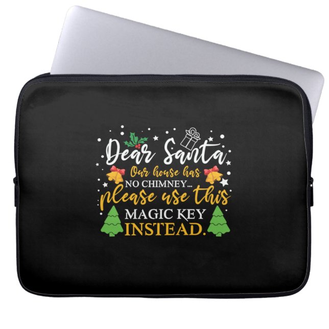 Beste kerstmannetje laptop sleeve (Voorkant)