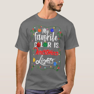Beste Kerstmis Mijn favoriete kleur is kerstdijen T-shirt