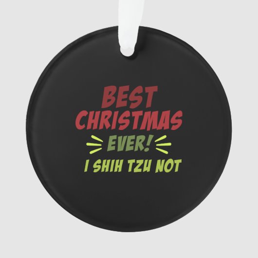 Beste Kerstmis ooit Ornament (voorkant)