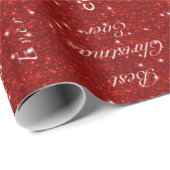 Beste Kerstmis ooit, Rood 2 Cadeaupapier (Rol Hoek)