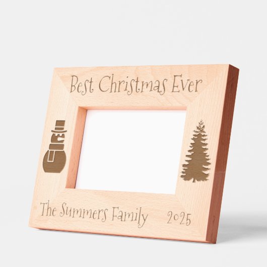 Beste kerstmonogram ooit gedateerd gegraveerde lijstjes (Links)