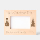 Beste kerstmonogram ooit gedateerd gegraveerde lijstjes (Voorkant)