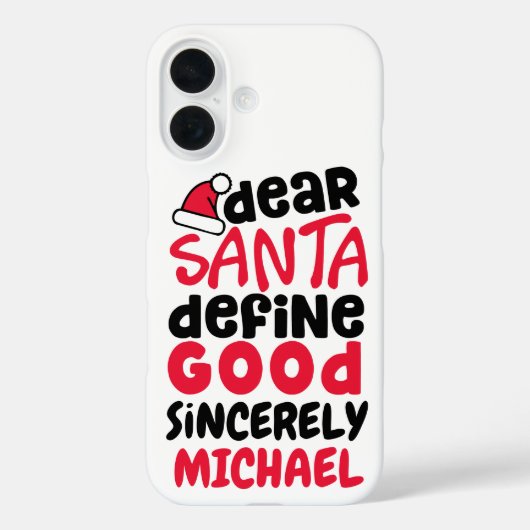 Beste kerstontwerp voor de kerstman Case-Mate iPhone case (Achterkant)
