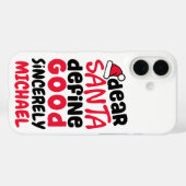 Beste kerstontwerp voor de kerstman Case-Mate iPhone case (Achterkant (horizontaal))