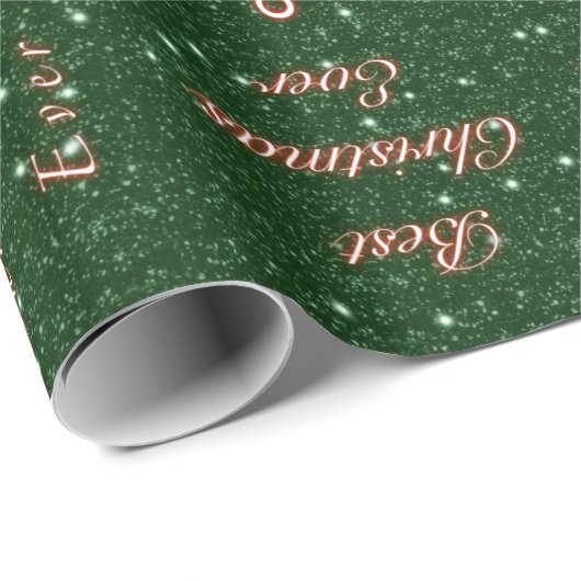 Beste kerstooit groen cadeaupapier (Rol Hoek)