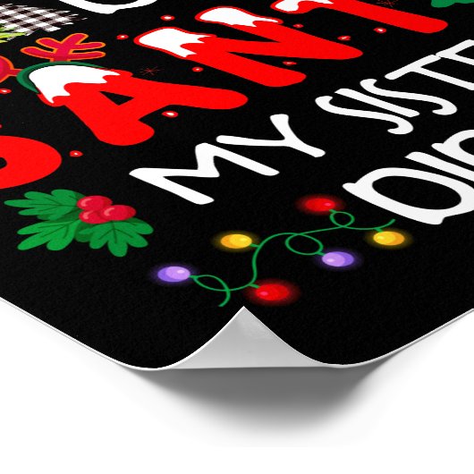 Beste kerstpyjama, mijn zuster. poster (Hoek)