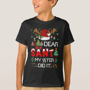 Beste kerstpyjama, mijn zuster... t-shirt