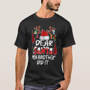 Beste kerstpyjama van mijn broer, voor t-shirt