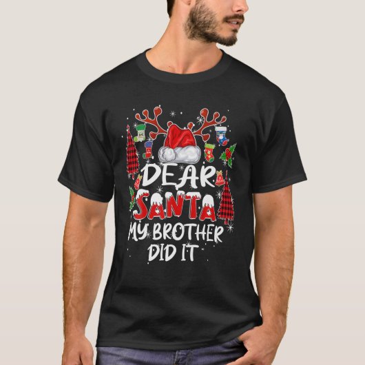 Beste kerstpyjama van mijn broer, voor t-shirt (Voorkant)