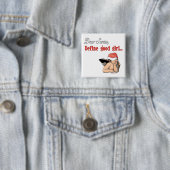 Beste kerstserie vierkante button 5,1 cm (In situ)