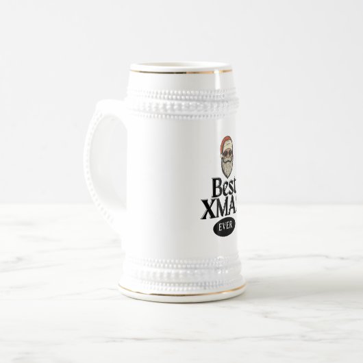 Beste kerstvakantie Stein Biker Santa Bierpul (Voorkant links)