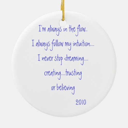 BESTE kerstversiering AUTHOR VERKOPEN Keramisch Ornament (Achterkant)