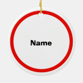 Beste kerstversiering met tante keramisch ornament (Achterkant)