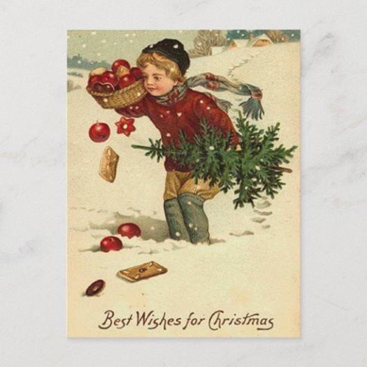 Beste kerstwens feestdagenkaart (Voorkant)
