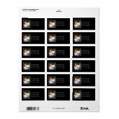 Beste kerstwensen adreslabel etiket (Full Sheet)