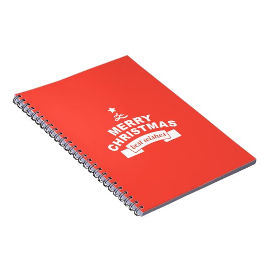 Beste kerstwensen dit jaar notitieboek (Rechterzijde)