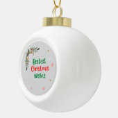 Beste kerstwensen keramische bal ornament (Rechts)