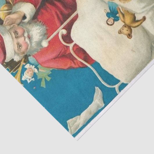 Beste kerstwensen van Ellen Clapsaddle Tissuepapier (Detail)