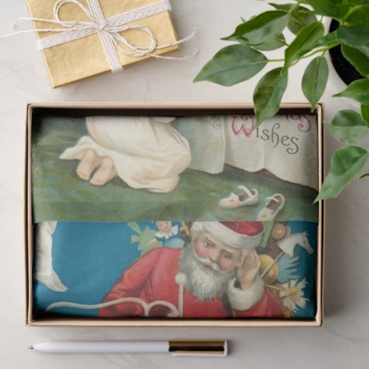 Beste kerstwensen van Ellen Clapsaddle Tissuepapier (Geschenk)