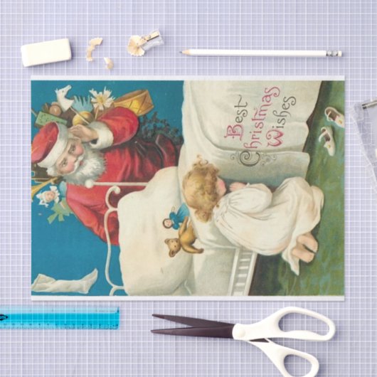 Beste kerstwensen van Ellen Clapsaddle Tissuepapier (Craft)