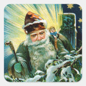 Beste kerstwensen vierkante sticker (Voorkant)