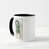 Beste kerstwiekMan in Evergreen Coat Mok (Voorkant links)