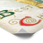 Beste kerstwiekMan in Evergreen Coat Poster (Hoek)