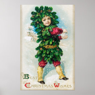 Beste kerstwiekMan in Evergreen Coat Poster