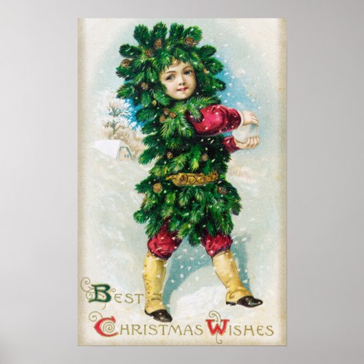 Beste kerstwiekMan in Evergreen Coat Poster (Voorkant)