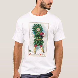 Beste kerstwiekMan in Evergreen Coat T-shirt