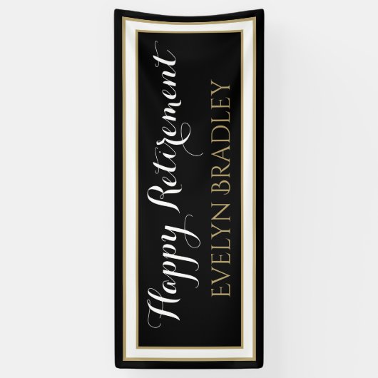 Beste keuze!Fijne uittredingsbanner in zwart-wit e Spandoek (Verticaal)