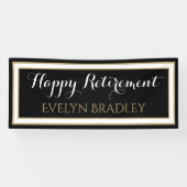 Beste keuze!Fijne uittredingsbanner in zwart-wit e Spandoek (Horizontaal)