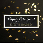 Beste keuze!Fijne uittredingsbanner in zwart-wit e Spandoek