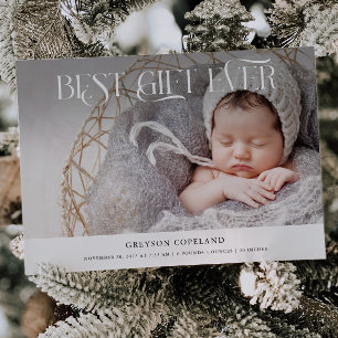 Beste Kever Kerstdag Baby Foto Geboorte  Aankondiging