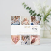 Beste Kever Kerstdag Geboorte Aankondigingskaart Feestdagenkaart (Staand voorkant)